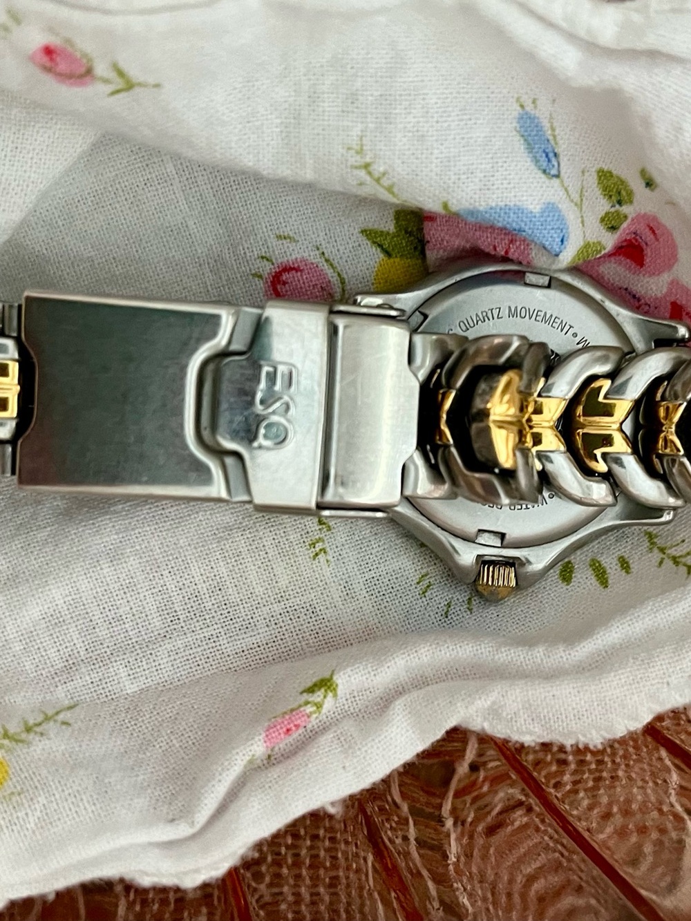 ESQ Two-Tone Gold & Silver Women’s Watch by Q&Q – White Dial - Picture 3 of 3